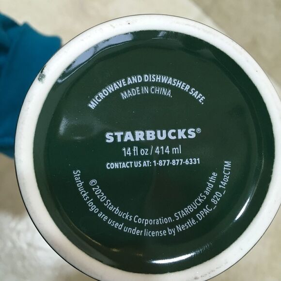 ‎STARBUCKS TRAVEL MUG WITH LID IN GREEN - Picture 6 of 7